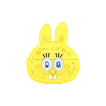 POP MART Compatible With Apple AirPods Pro Silicone Labubu SpongeBob Headphone Set Merch Creative Phone Cases