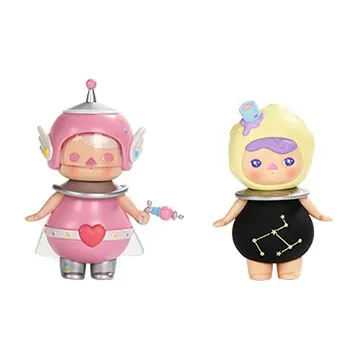 POP MART Beech Pucky Space Collection Blind Box Products Whole Set 12 Pcs-4