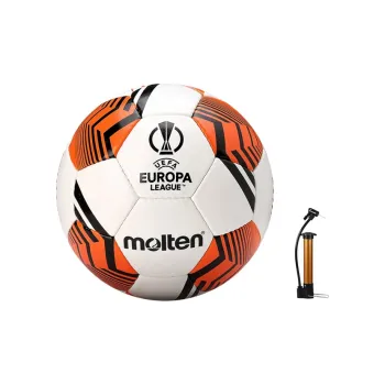 Molten Size 5 Soccer PVC Machine Stitched Soccer Ball Unisex White Orange