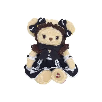 BABY Black White Baby Doll Milk Tea Bear Medium Size Dolls Plush Doll