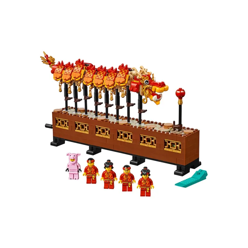 LEGO New Year Dancing Dragon Building Blocks 601 1000 80102-1