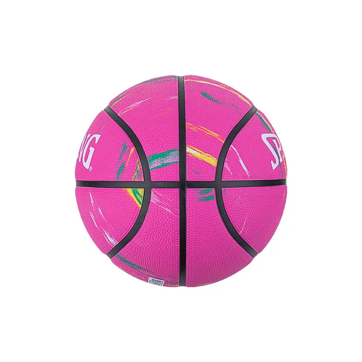 SPALDING Marble print Collection Rubber Basketball Stone Pink Size 7 Training-2