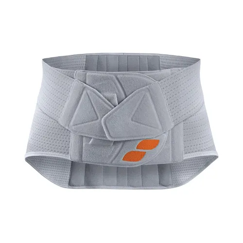 Sporlastic Back Support Braces Breathable Protective Rehabilitation Compression Slip-Resistant Titanium Gray Unisex