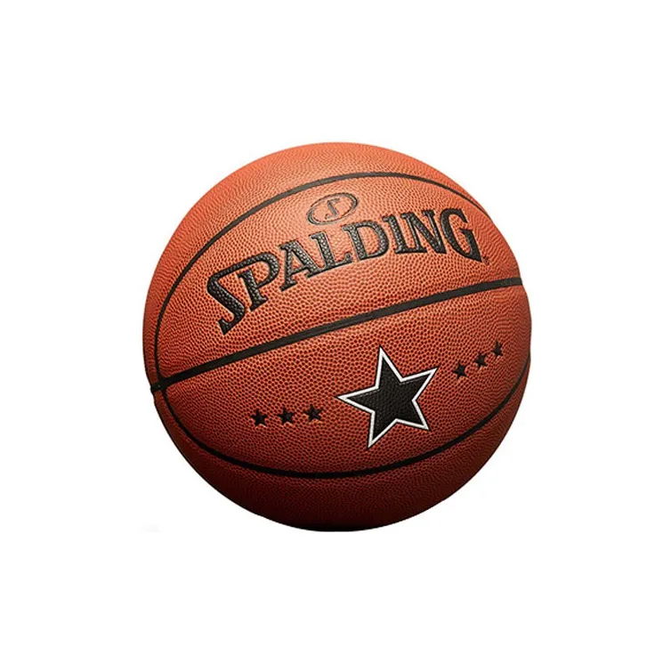 SPALDING NBA Star Series PU Basketball Brown Size 7 Ball Training Unisex-1