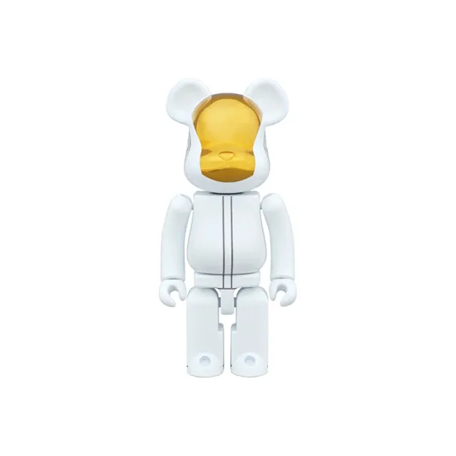 BE@RBRICK Super Alloy Daft Punk Idiot Punk Band Trendy Figures White 200%-1