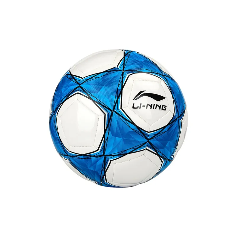 LiNing Size 5 Soccer TPU Machine Stitched Soccer Ball Unisex White, Blue-2