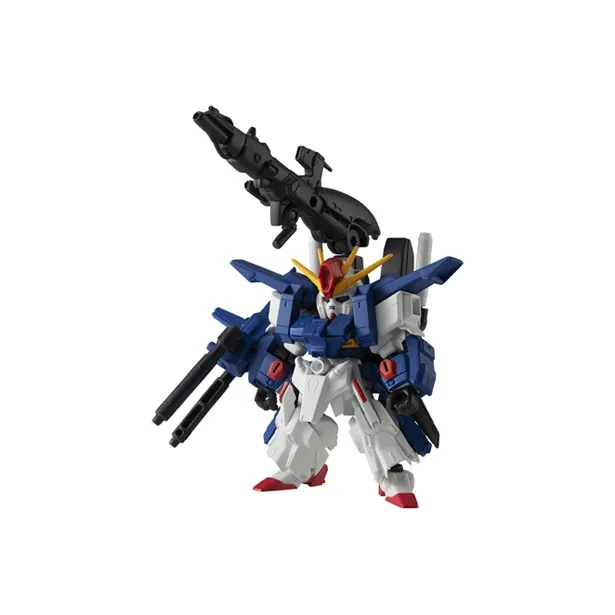 BANDAI MSE EX Edition Mobile Suit Gundam Full Armor Type ZZ Gundam Model Kits 6.5cm-1