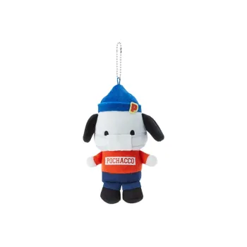 Sanrio Pochacco With Mask Dolls Plush Pendant 14cm Height