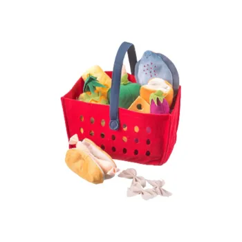 IKEA LATSAS Lesas Shopping Basket Dolls Plush Doll