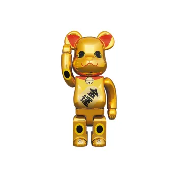 BE@RBRICK Maneki Neko Gold Luck Gold Plated