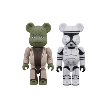 BE@RBRICK Yoda EP2 & Clone Trooper EP2 2 Pack Multi