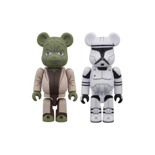 BE@RBRICK Yoda EP2 & Clone Trooper EP2 2 Pack Multi