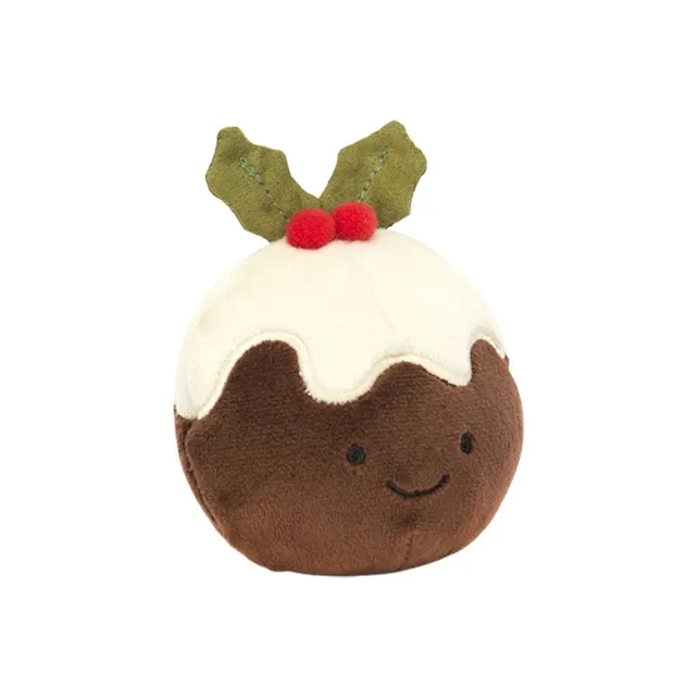 JELLYCAT Festive Folly Christmas Pudding Plush Toy-1