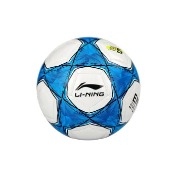 LiNing Size 5 Soccer TPU Machine Stitched Soccer Ball Unisex White, Blue