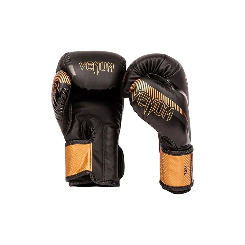 VENUM Venom Imperator Collection Boxing Gloves PU Competition Unisex Black Orange-1