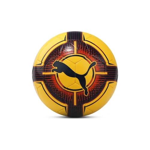 PUMA Size 5 Soccer TPU Machine Stitched Soccer Ball Unisex Yellow Orange Black