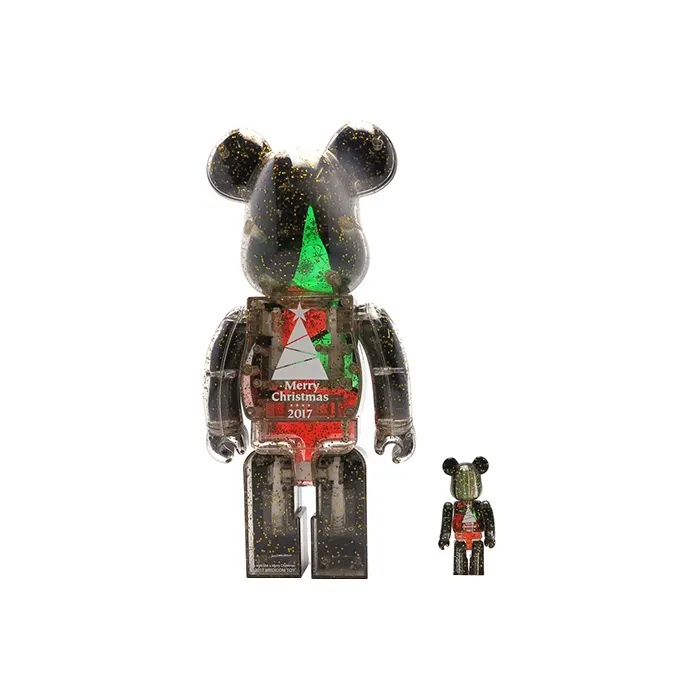 Bearbrick 2017 Xmas Stained Glass Tree Ver. 2 Black-2