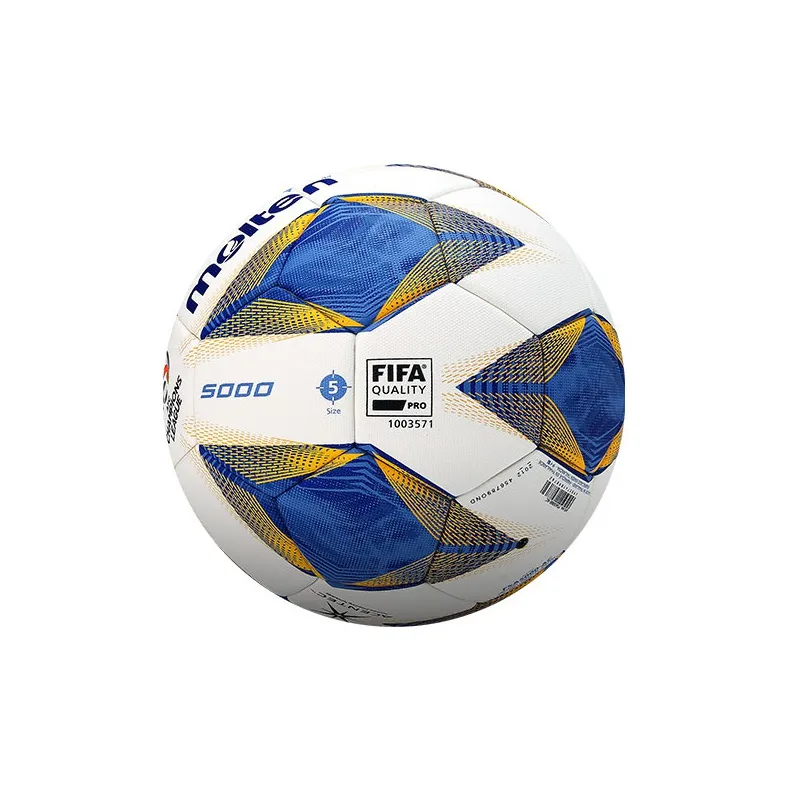 Molten Size 5 Soccer PU Seamless Thermal bonding Unisex Blue White-2