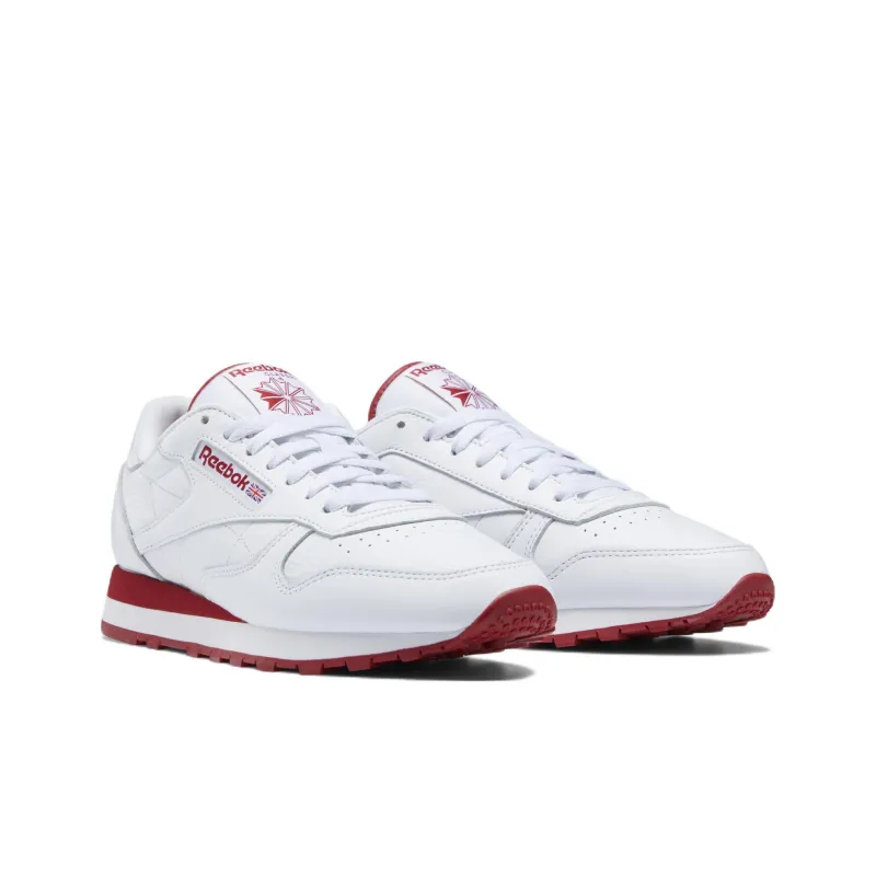 Reebok Classic Leather White Flash Red-2