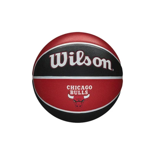 Wilson x NBA Rubber Basketball Black Red Size 7 Training Unisex