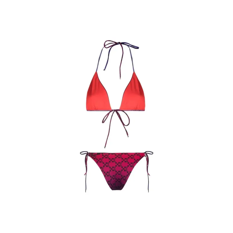 OFF WHITE Arrows Gradient Two Piece Swimsuit Red/Blue-1