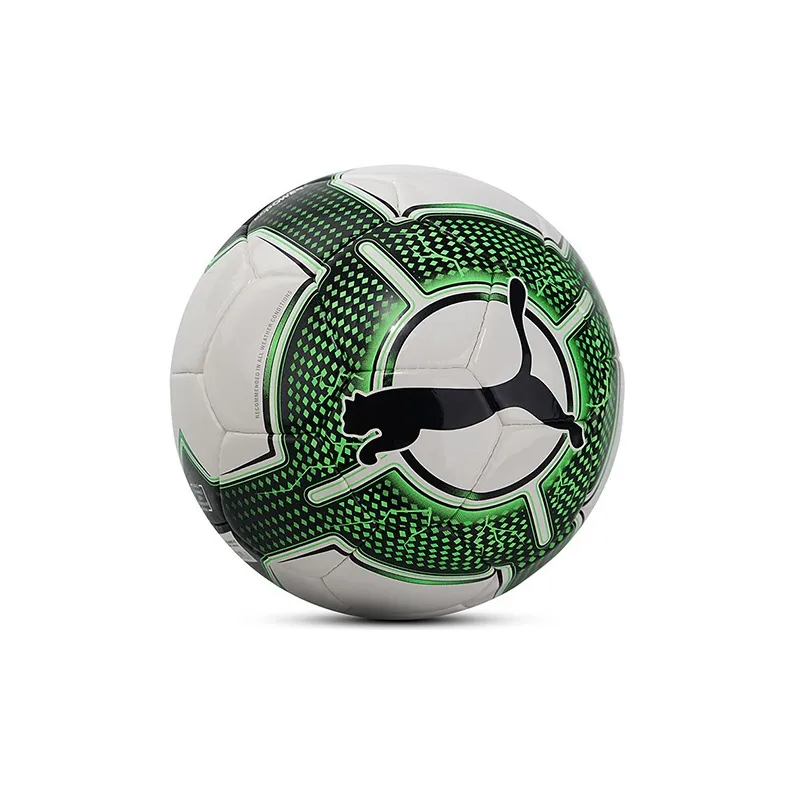 PUMA Size 5 Soccer PU Hand-Stitched Soccer Ball Unisex White Green Black-3