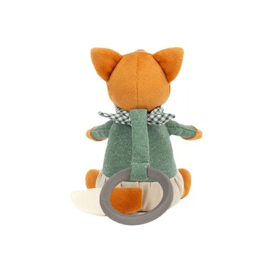 JELLYCAT Little Rambler Fox Rattle Stuffed Animal-4