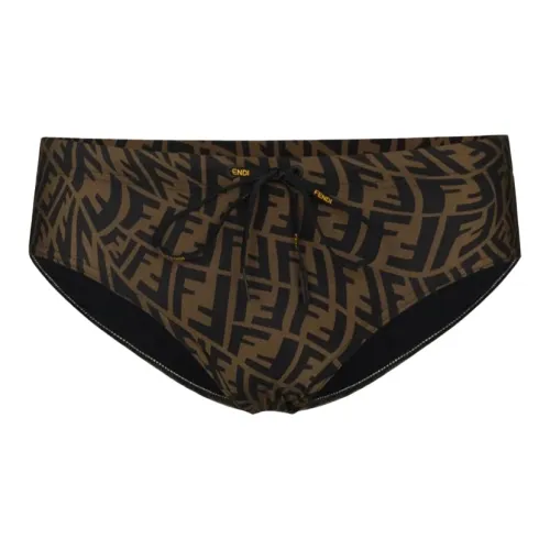 FENDI Swimming Shorts Men Brown