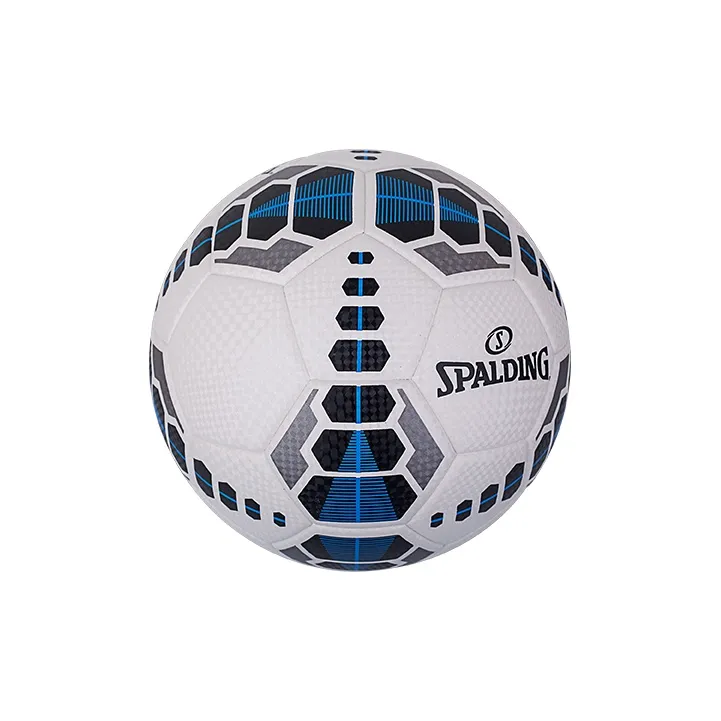 SPALDING Competition Balls Size 5 Soccer PU Hand Stitched Soccer Ball Unisex White Blue Black-3