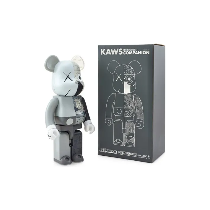 Bearbrick Kaws Dissected Grey-0