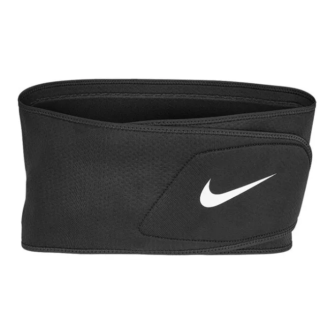 Nike Back Support Braces Breathable Protective Compression Warm Black Polyester Nylon Men's-0