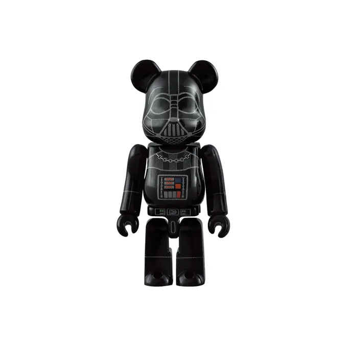 BE@RBRICK STAR WARS Star Wars Darth Vader & Stormtrooper Black Warrior & Stormtrooper 2 Pack Set Hang Tag Box 100% 7cm-1