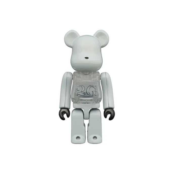 BE@RBRICK 2G White Chrome Doll White 100%+400% Unisex - Cheap Rcj 