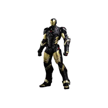 A Thousand Worth Of Practice Iron Man RE EDIT #06 MARVEL BLACK X GOLD NOW Ver. Black Gold Assembled Models 18cm