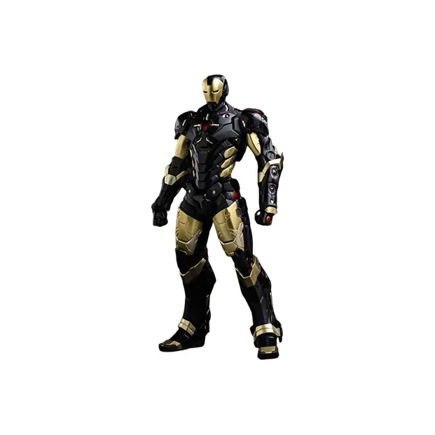 A Thousand Worth Of Practice Iron Man RE EDIT #06 MARVEL BLACK X GOLD NOW Ver. Black Gold Assembled Models 18cm-0