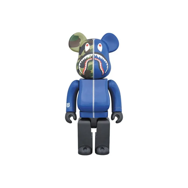 Bearbrick X Bape 1st Camo Shark Navy-4
