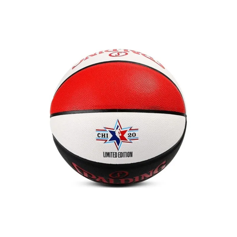 SPALDING NBA Star Series PU Basketball Red White Black Size 7 Training Unisex-1