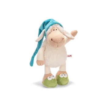 NICI Meow Sheep Collection Jolly Mah Sleep Cap, Healing/Companionship, White Dolls Plush Doll 25cm/35cm Height