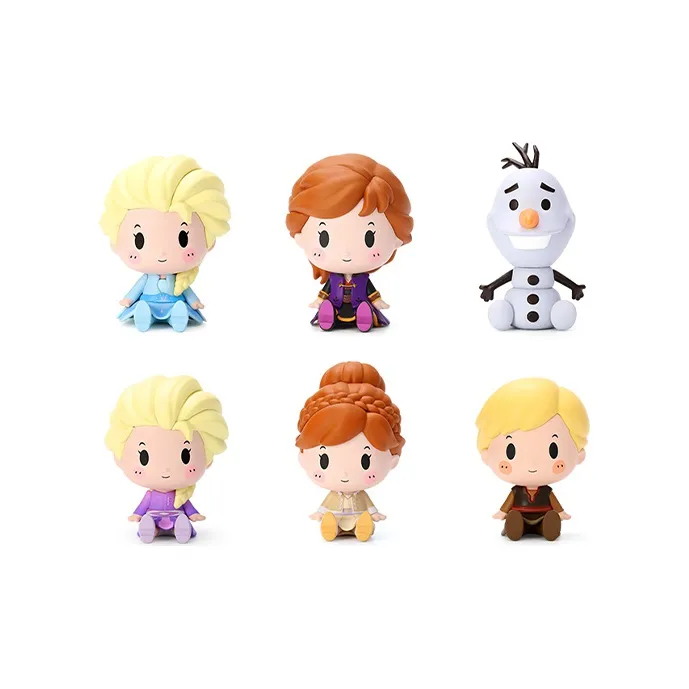POP MART Disney Figure Print Frozen 2 Sitting Collection Blind Box Products Full Box 6 Pcs-0