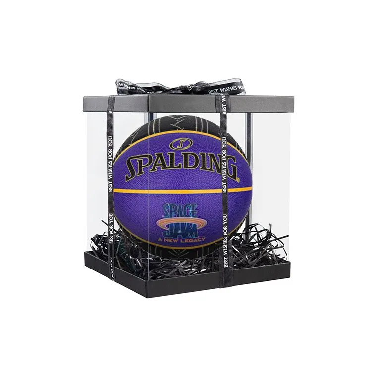 SPALDING x SpaceJam PU Basketball Purple Black Size 7 Training Unisex-3