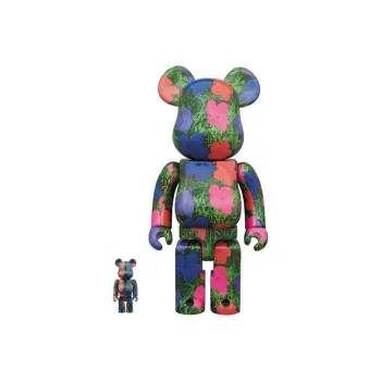 BE@RBRICK Andy Warhol 'Flowers'