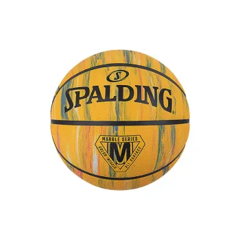 SPALDING Marble print Collection Rubber Basketball Yellow Size 7 Training Unisex