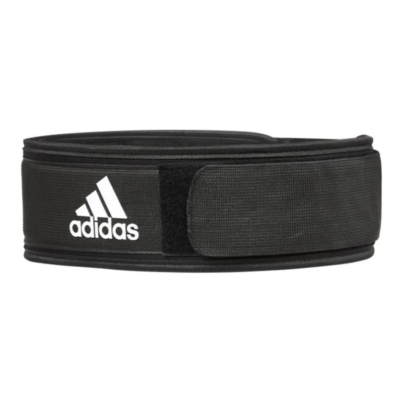Adidas Back Support Braces Protective Compression Black Nylon Unisex-1