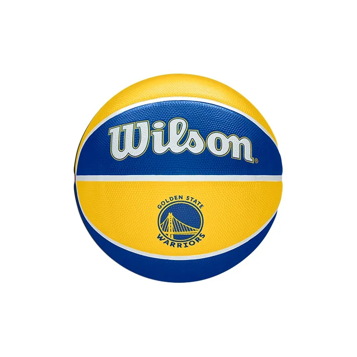 Wilson NBA Series Rubber Basketball Yellow Blue Multicolor Size 7 Ball Training Unisex-0