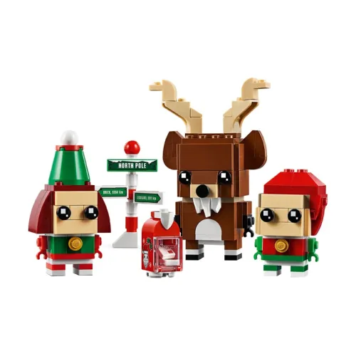 LEGO BrickHeadz Christmas Reindeer, Elf, And Elfie Set 40353