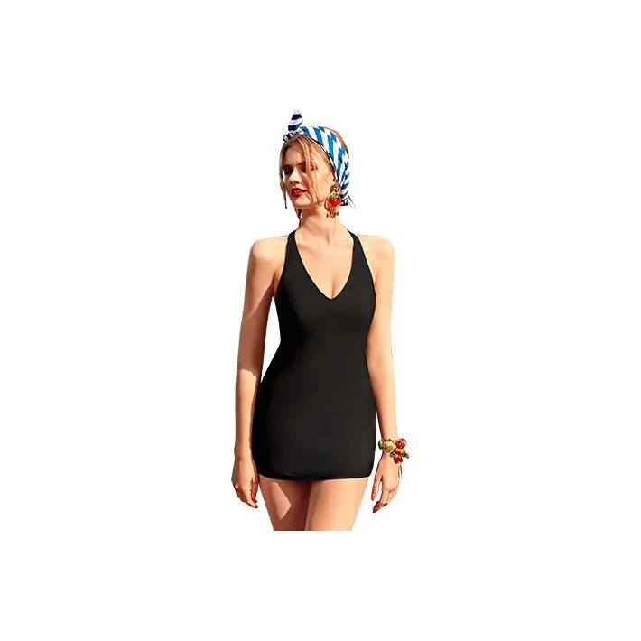 BALNEAIRE Little Black Dress Swim Dresses & Skirts Women's Black-1