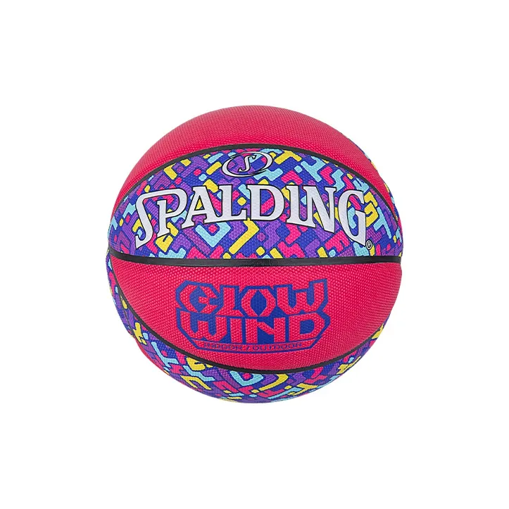 SPALDING Cyclone Series PU Basketball Pink Purple Size 7 Training Match Unisex-2