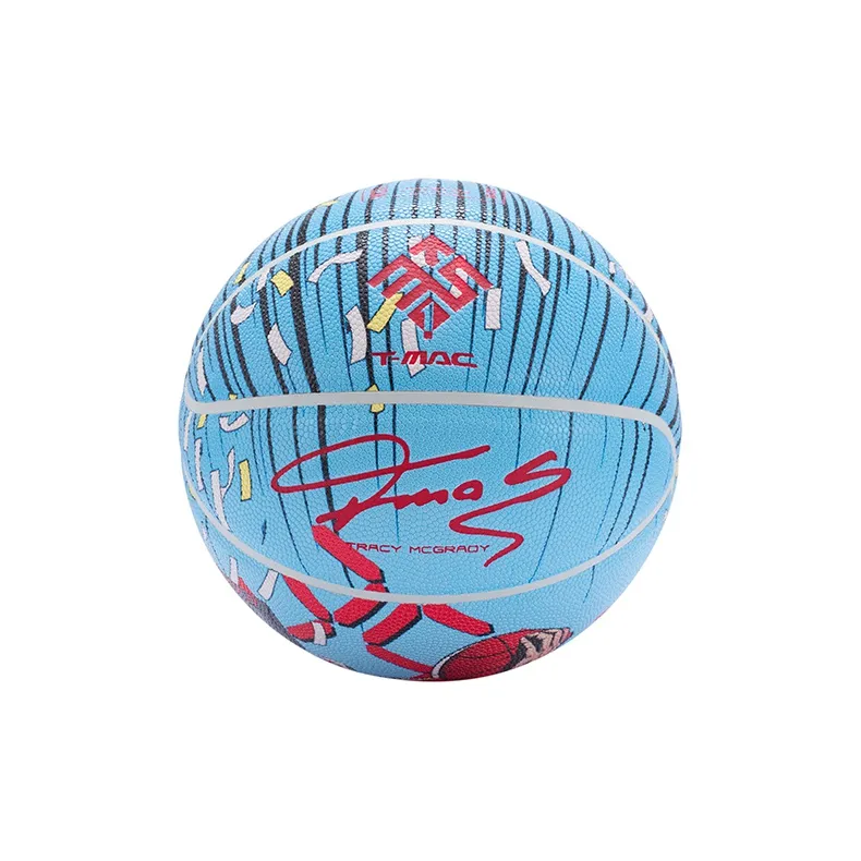 T-Mac Maddie Hall Of Fame Collection PU Basketball Blue Size 7 Training Unisex-4