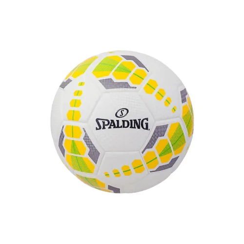 SPALDING Competition Ball Collection Size 5 Soccer PU Seamless Thermal bonding Unisex White Yellow Green