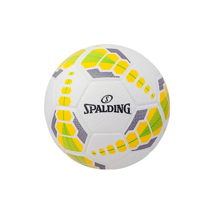 SPALDING Competition Ball Collection Size 5 Soccer PU Seamless Thermal bonding Unisex White Yellow Green-0